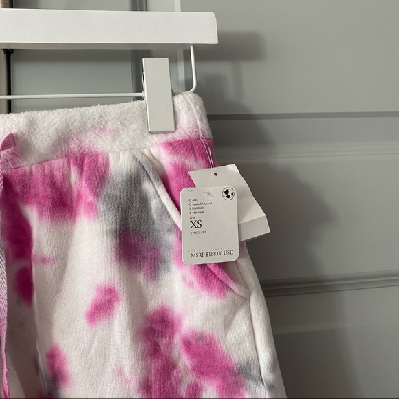 NWT Free People Kelly Pink Tie Dye Set - Picture 8 of 9
